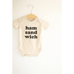 Ham Sandwich Organic Cotton Baby Onesie by Polished Prints