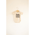 Ham Sandwich Organic Cotton Baby Onesie by Polished Prints