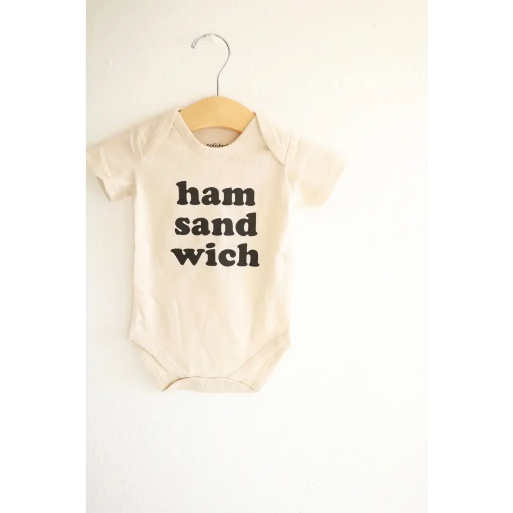 Ham Sandwich Organic Cotton Baby Onesie