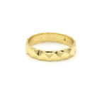 Hammered Band Brass Ring