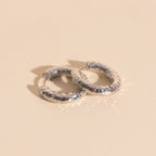 Hammered Chunky Rounded Huggie Hoop Earrings Chunky Rounded Huggie Hoops La Vie Bien Hammered Chunky Rounded Huggie Hoop Earrings