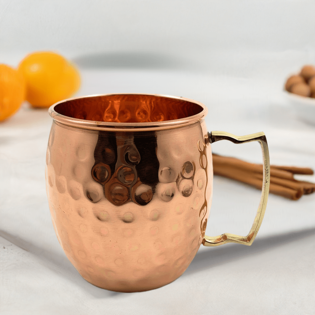 Hammered Moscow Mule Mugs, Set of 2 Dining Decor La Vie Bien Hammered Moscow Mule Mugs, Set of 2