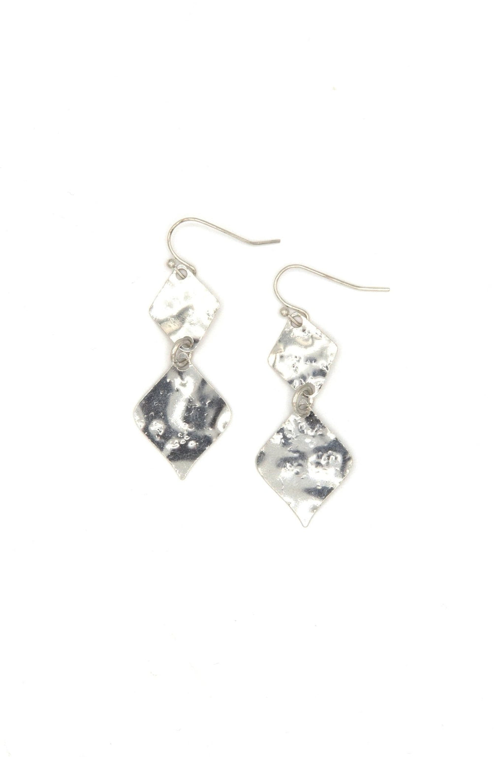 Hammered Rhombus Earrings