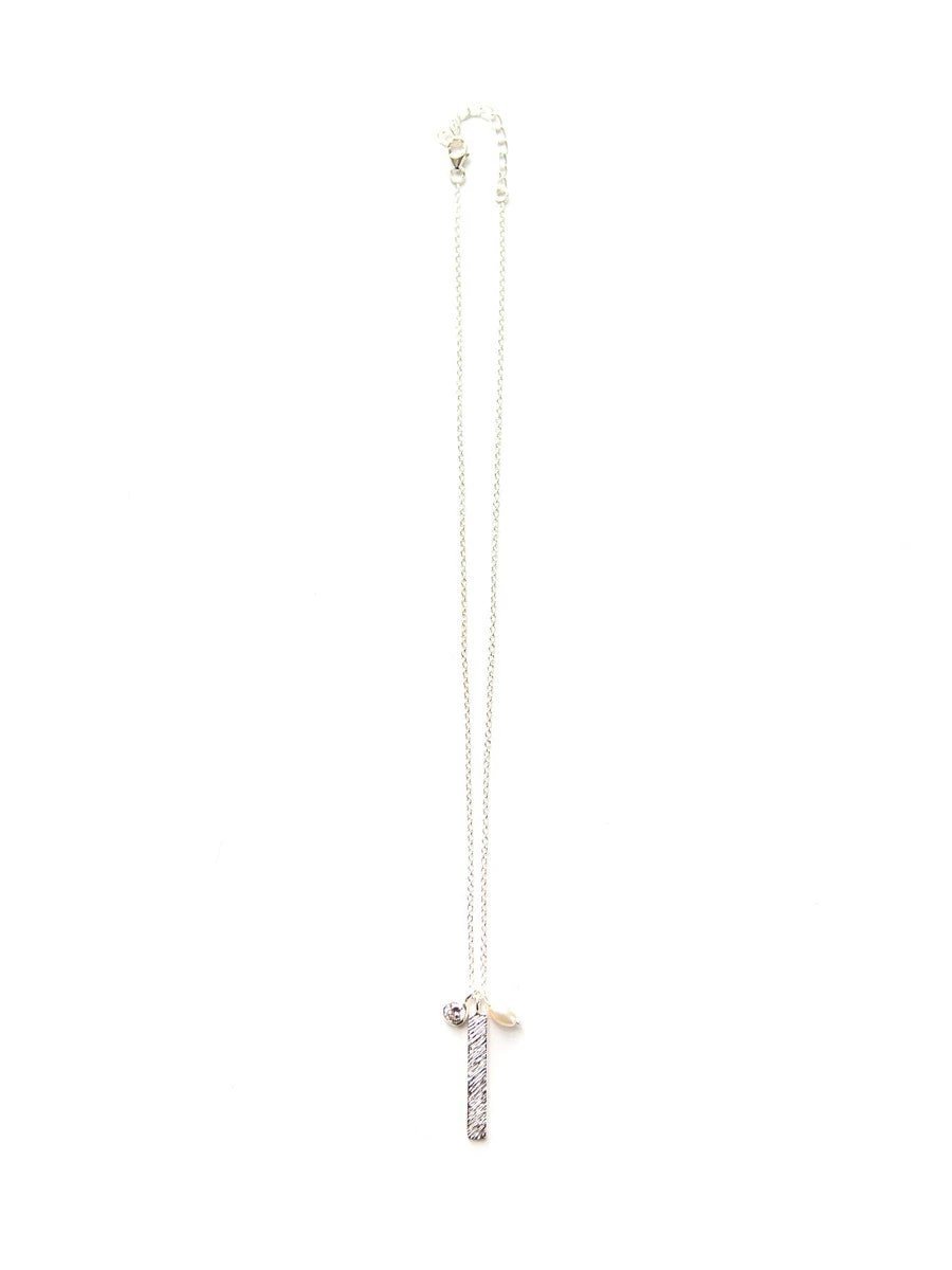 Hammered Trinkets Necklace - Sterling Silver