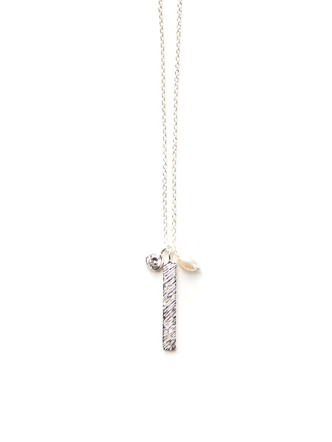 Hammered Trinkets Necklace - Sterling Silver