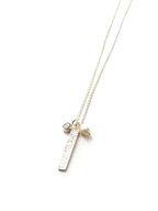 Hammered Trinkets Necklace - Sterling Silver