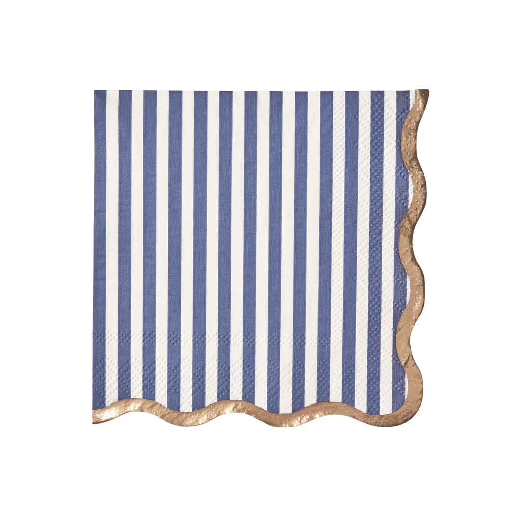 Hamptons Toile & Stripe Cocktail Napkins by Harlow & Grey