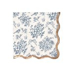 Hamptons Toile & Stripe Cocktail Napkins by Harlow & Grey