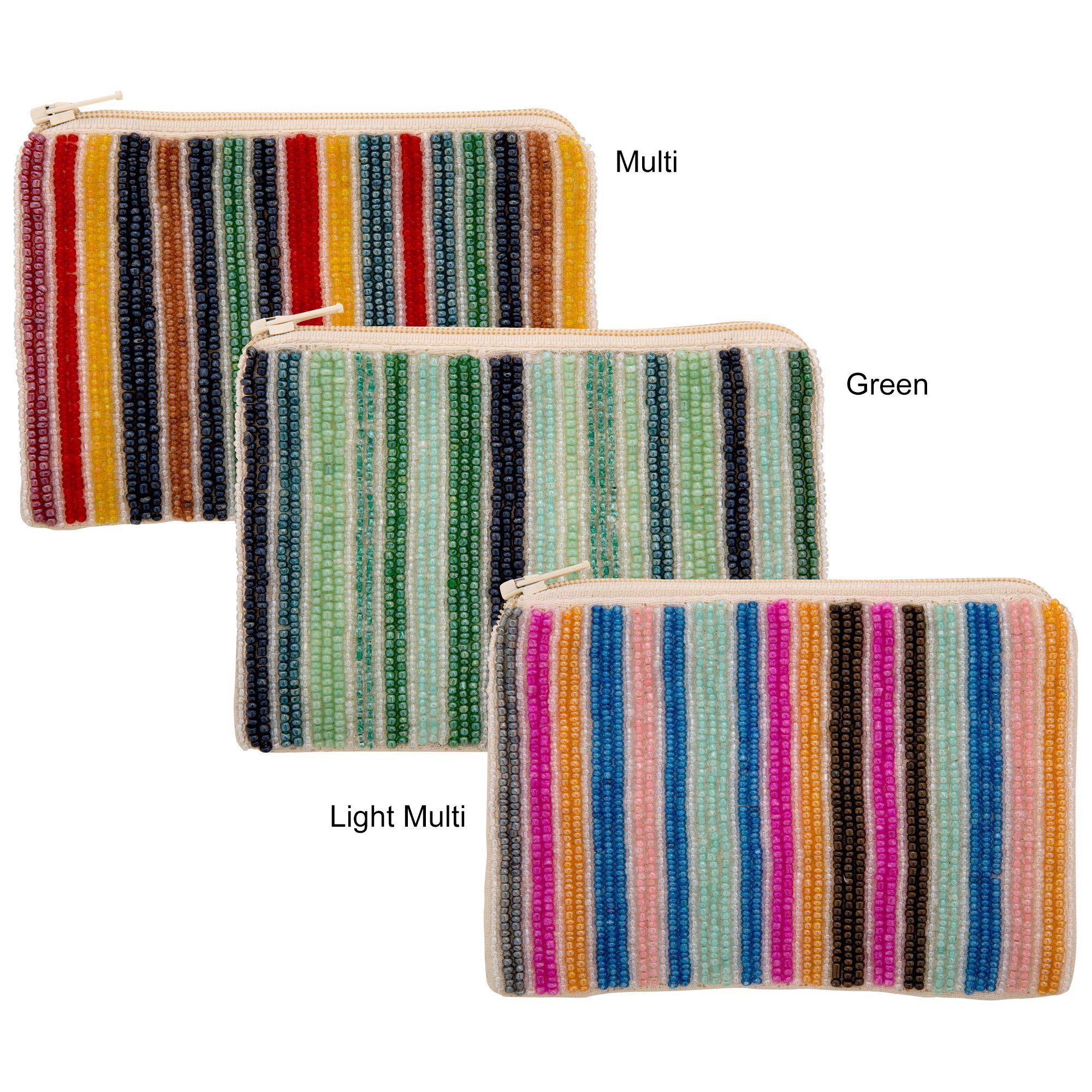 Hand-Beaded Horizon Pouch Cosmetic & Jewelry Bags La Vie Bien Hand-Beaded Horizon Pouch