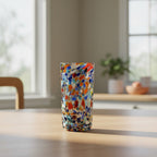 Hand Blown Double Shot Glass | Mexican Confetti Glassware Mexican Shot Glass La Vie Bien Hand Blown Double Shot Glass | Mexican Confetti Glassware