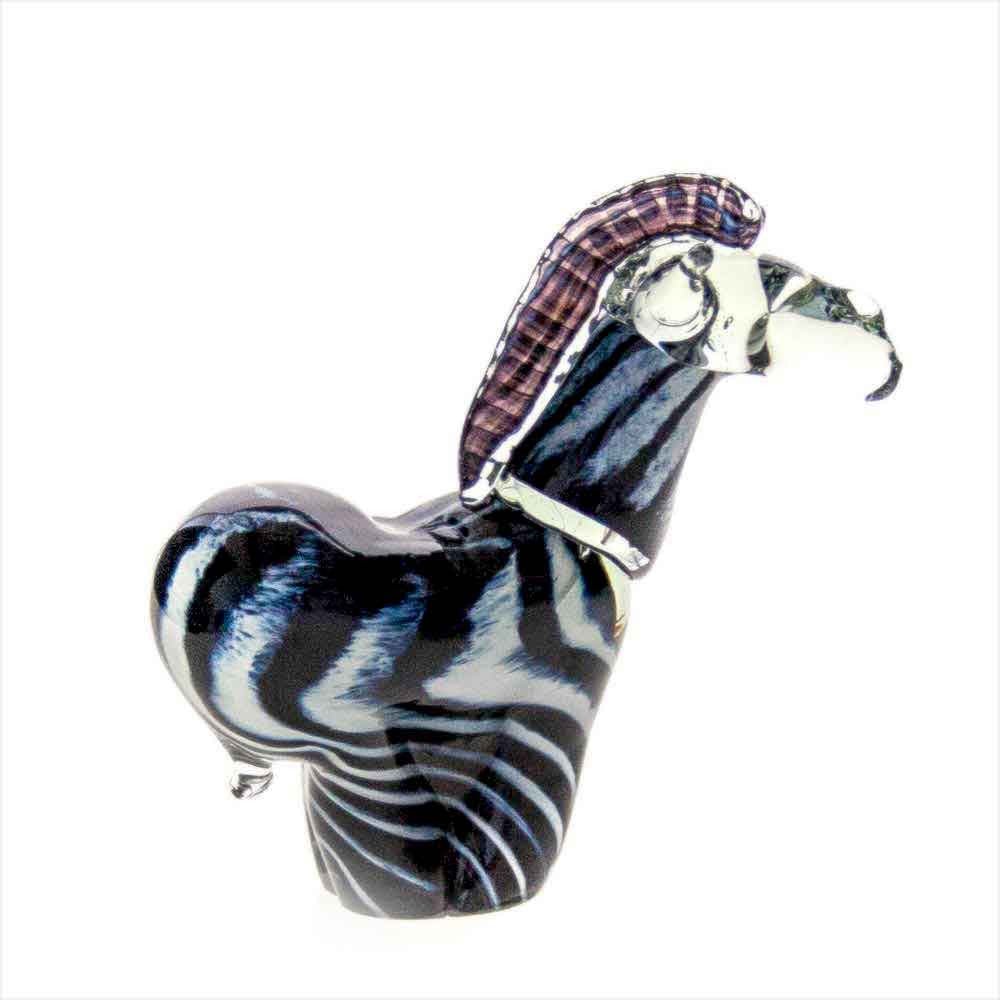 Hand Blown Glass Zebra La Vie Bien Hand Blown Glass Zebra