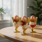 Hand-Blown Mexican Sundae Glass | Amber Rustic Design Mexican Sundae Glass La Vie Bien Hand-Blown Mexican Sundae Glass | Amber Rustic Design