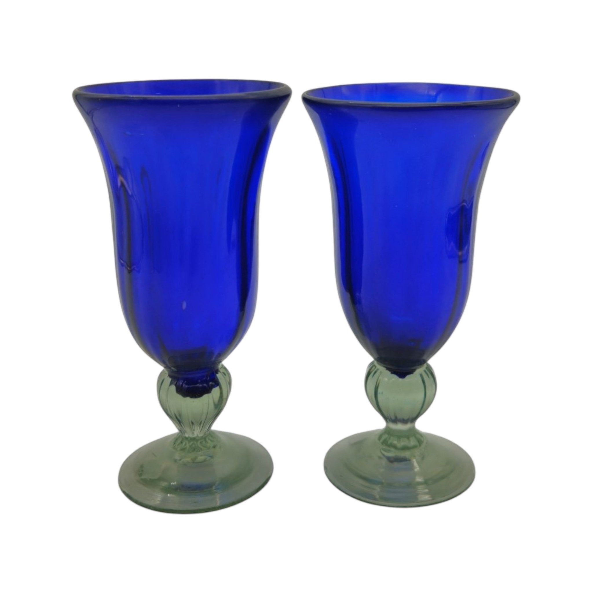 Hand-Blown Mexican Sundae Glass | Cobalt Blue Elegance Mexican Sundae Glass La Vie Bien Hand-Blown Mexican Sundae Glass | Cobalt Blue Elegance