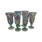 Hand-Blown Mexican Sundae Glass | Confetti Rock Design Mexican Sundae Glass La Vie Bien Hand-Blown Mexican Sundae Glass | Confetti Rock Design
