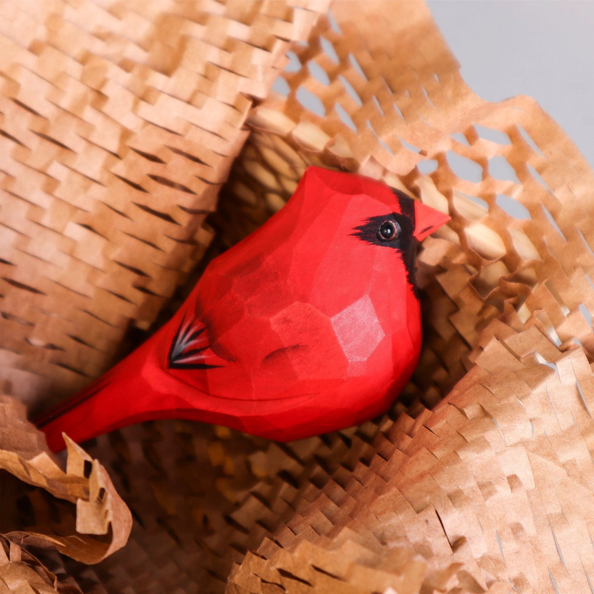 Hand Carved Cardinal Bird, Unique Gift for Loved Ones by Kitsville