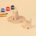Hand-Carved Cat Painting Kit – Paint Two Cats, Create a Keychain by Kitsville