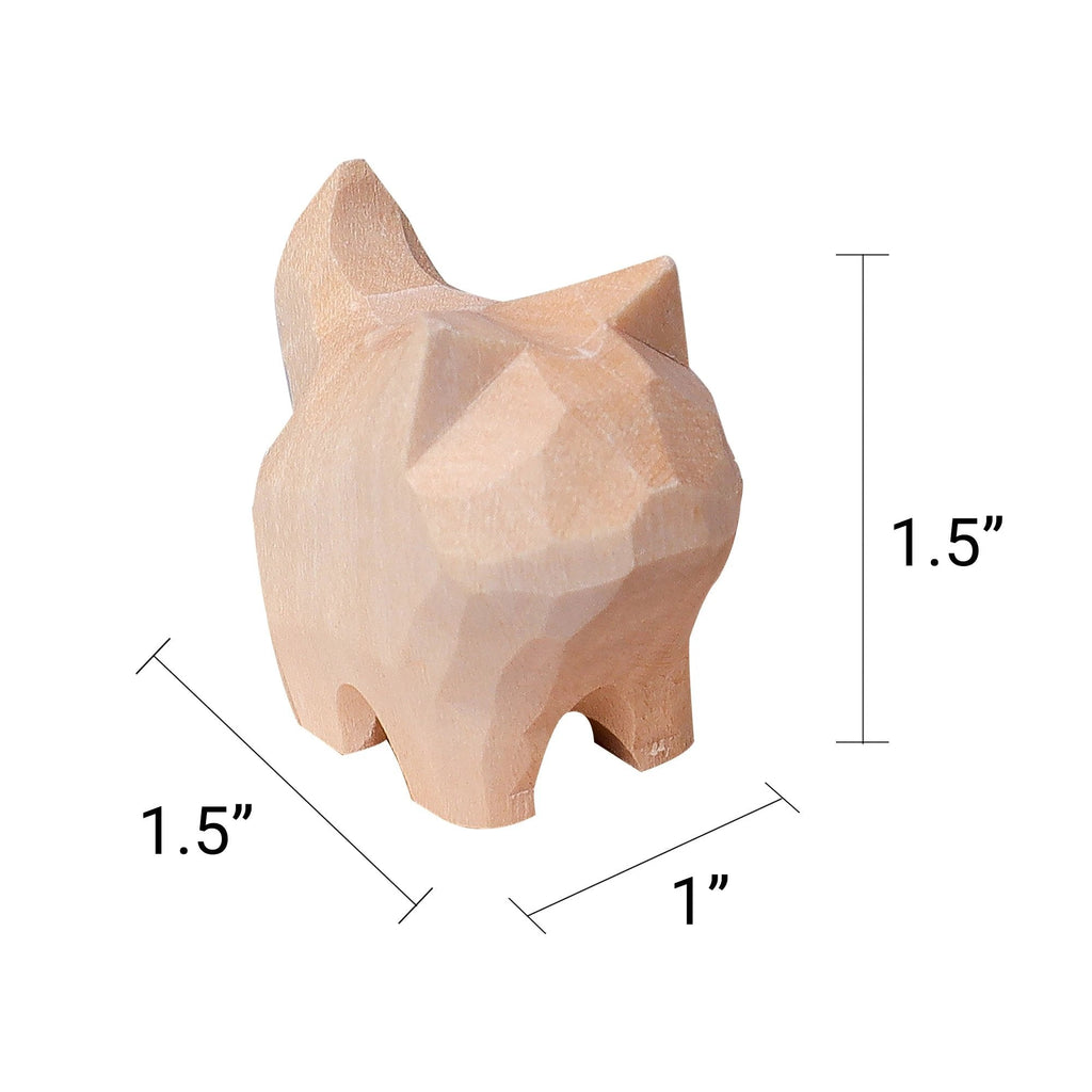 Hand-Carved Cat Painting Kit – Paint Two Cats, Create a Keychain by Kitsville