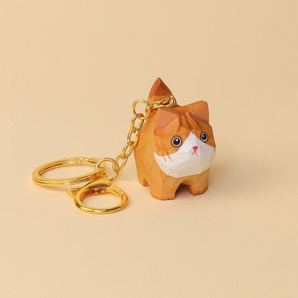 Hand-Carved Cat Painting Kit – Paint Two Cats, Create a Keychain by Kitsville