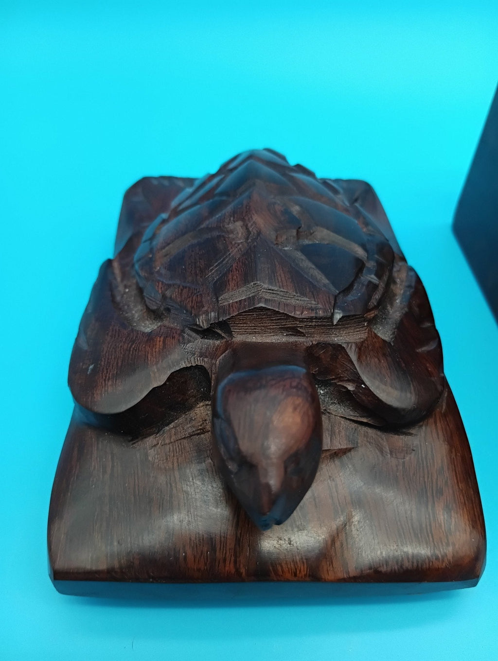 Hand Carved Ironwood Turtle Box – Coastal Decor Storage 5.25" decorative box La Vie Bien Hand Carved Ironwood Turtle Box – Coastal Decor Storage 5.25"