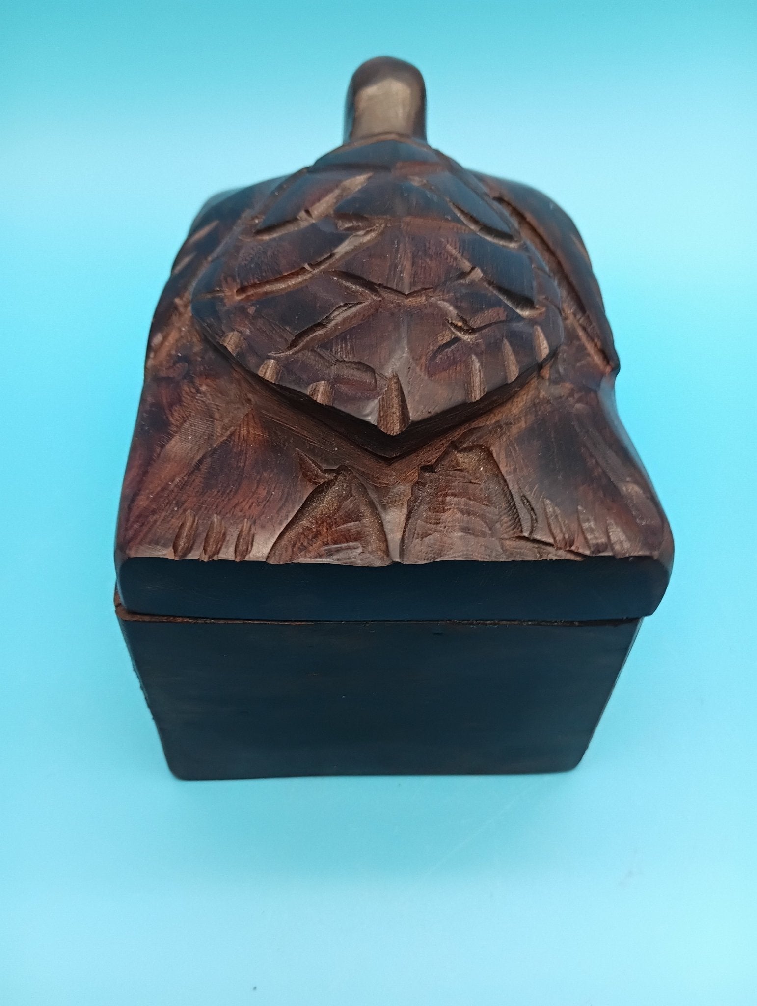 Hand Carved Ironwood Turtle Box – Coastal Decor Storage 5.25" decorative box La Vie Bien Hand Carved Ironwood Turtle Box – Coastal Decor Storage 5.25"