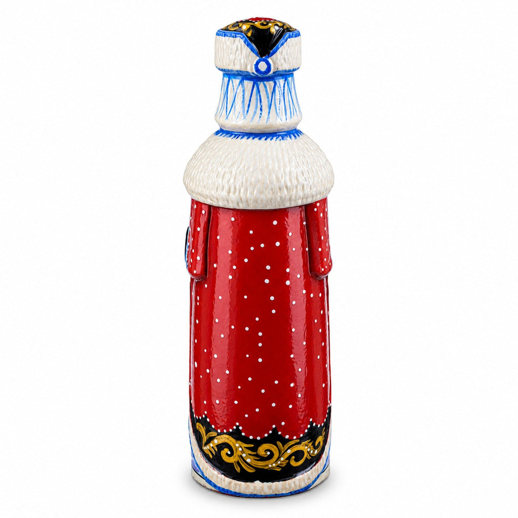 Hand Carved Ukrainian Santa with Cardinals Figurine 7.25 Inches Christmas Decor > Carved Wooden Santa La Vie Bien Hand Carved Ukrainian Santa with Cardinals Figurine 7.25 Inches