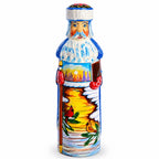 Hand Carved Ukrainian Santa with Cardinals Figurine 7.25 Inches Christmas Decor > Carved Wooden Santa La Vie Bien Hand Carved Ukrainian Santa with Cardinals Figurine 7.25 Inches