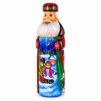 Hand Carved Ukrainian Santa with Children Caroling Solid Wood Figurine 11 Inches Christmas Decor > Carved Wooden Santa La Vie Bien Hand Carved Ukrainian Santa with Children Caroling Solid Wood Figurine 11 Inches