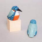 Hand-Carved Wooden Bird Figurine – Hummingbird by Kitsville