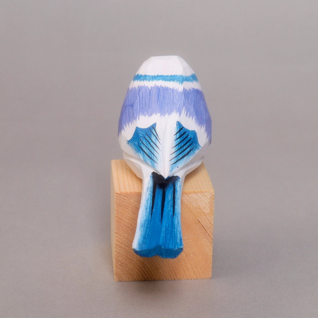Hand-Carved Wooden Bird Figurine – White by Kitsville