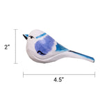 Hand-Carved Wooden Bird Figurine – White by Kitsville