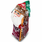 Hand Carved Wooden Santa Figurine 4.75 Inches Christmas Decor > Carved Wooden Santa La Vie Bien Hand Carved Wooden Santa Figurine 4.75 Inches