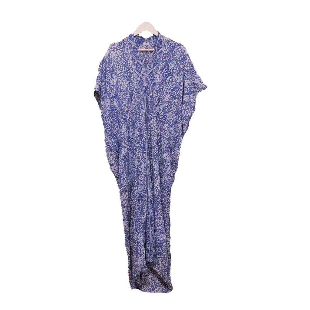 Hand Dyed Batik Kaftan Dress 100% Soft Cotton Material, Maxi, Long, Stone Dress, Caftan Dress La Vie Bien Hand Dyed Batik Kaftan Dress 100% Soft Cotton Material, Maxi, Long, Stone Dress, Caftan