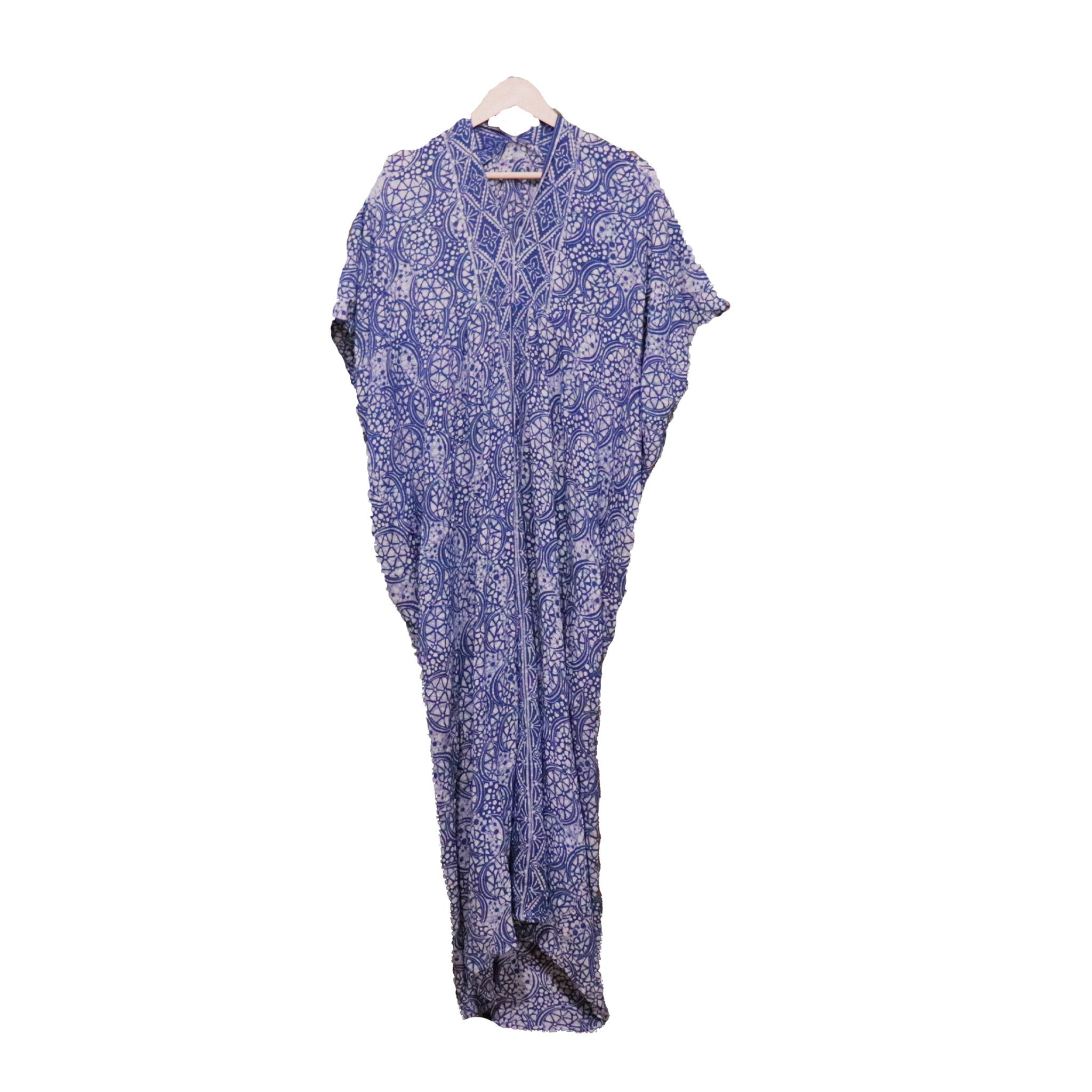 Hand Dyed Batik Kaftan Dress 100% Soft Cotton Material, Maxi, Long, Stone Dress, Caftan Dress La Vie Bien Hand Dyed Batik Kaftan Dress 100% Soft Cotton Material, Maxi, Long, Stone Dress, Caftan
