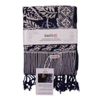 Hand Dyed Batik Scarf, 100% Cotton, Scarves, Bandana, Wrap , Blue Leaves Scarves La Vie Bien Hand Dyed Batik Scarf, 100% Cotton, Scarves, Bandana, Wrap , Blue Leaves