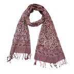 Hand Dyed Batik Scarf - Soft Cotton - Plum Haze, Purple Scarves La Vie Bien Hand Dyed Batik Scarf - Soft Cotton - Plum Haze, Purple
