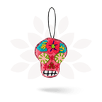 Hand - Embroidered Sugar Skull Ornament - Mexico Decor La Vie Bien Hand - Embroidered Sugar Skull Ornament - Mexico