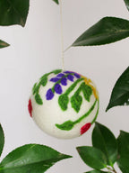 Hand Felted Wool Ball Ornament - Bouquet by Ash & Rose
