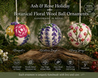 Hand Felted Wool Ball Ornament - Bouquet ornament La Vie Bien Hand Felted Wool Ball Ornament - Bouquet