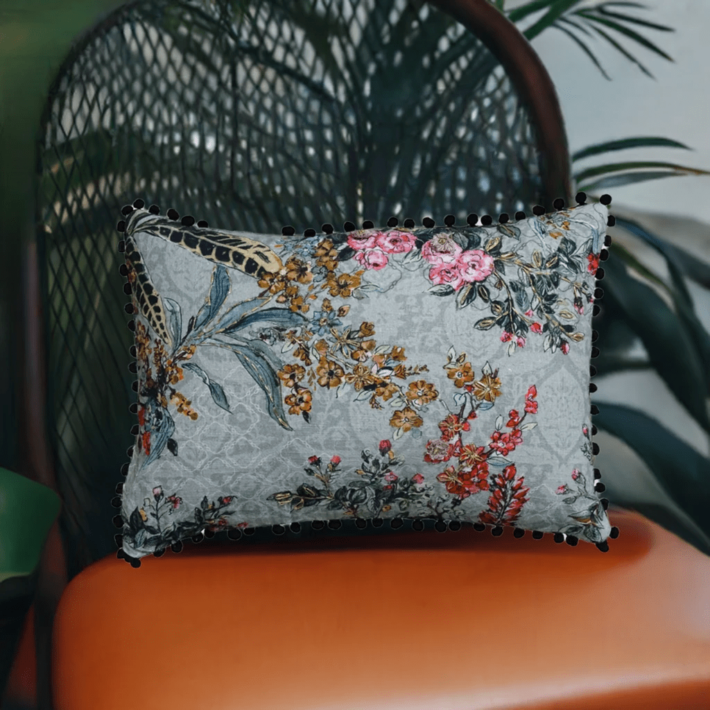 Hand Illustrated 14"X20" Decorative Pillow by Vibhsa