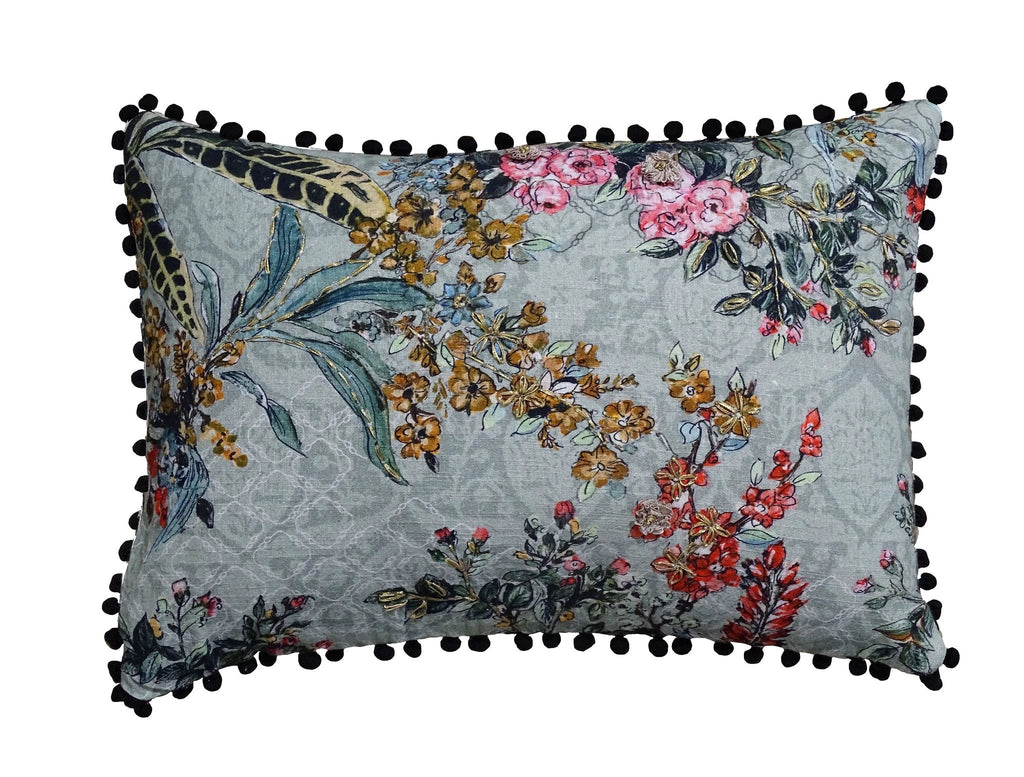 Hand Illustrated 14"X20" Decorative Pillow by Vibhsa