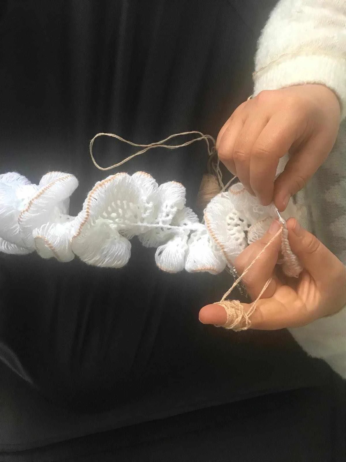 Organic Cotton Shower Pouf by Kalkedon Towels