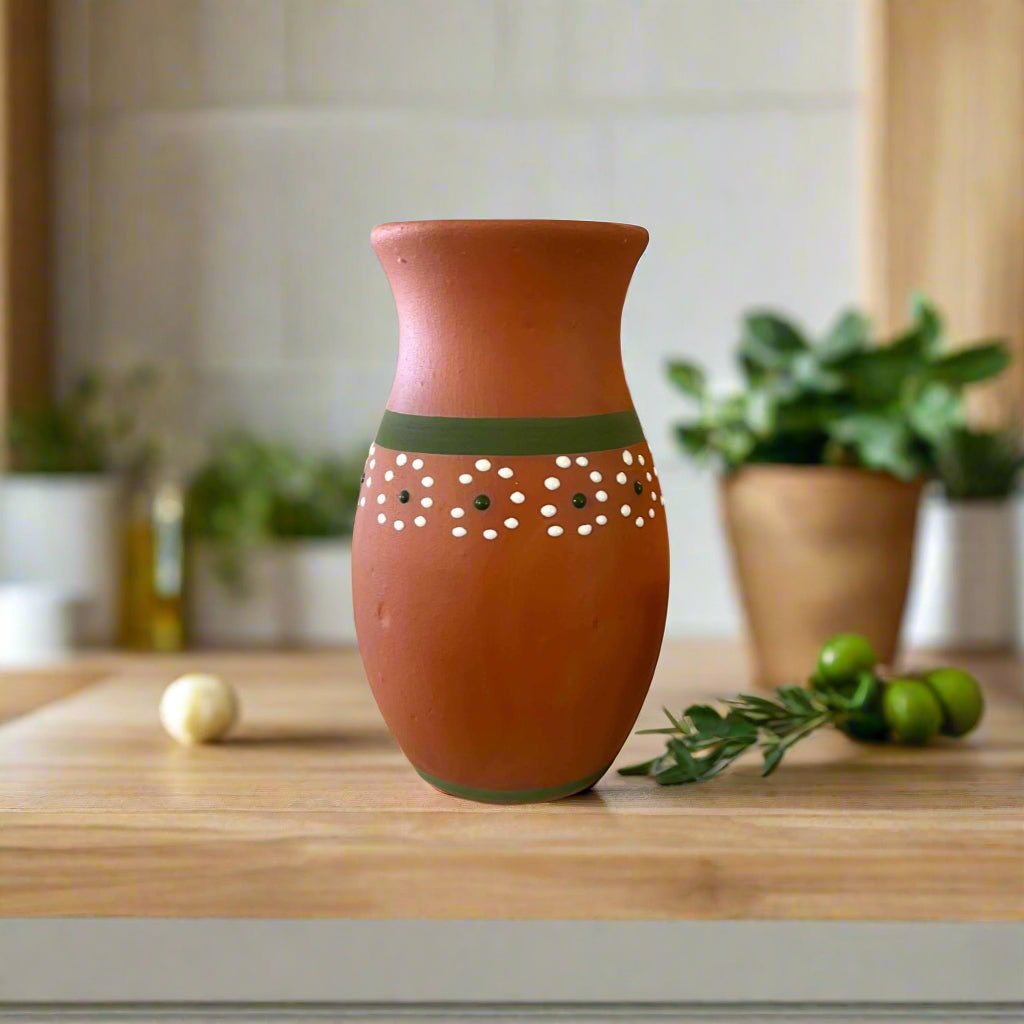 Hand - Painted Barro Talavera Vase | Vibrant Mexican Flower Pot Talavera Vase La Vie Bien Hand - Painted Barro Talavera Vase | Vibrant Mexican Flower Pot