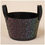 Hand Painted Folklore Recycled Rubber Planter Patio & Garden Accessories La Vie Bien Hand Painted Folklore Recycled Rubber Planter