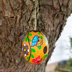 Hand Painted Gourd Birdhouse Backyard Habitat La Vie Bien Hand Painted Gourd Birdhouse
