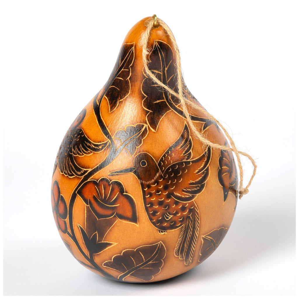Hand Painted Gourd Birdhouse Backyard Habitat La Vie Bien Hand Painted Gourd Birdhouse