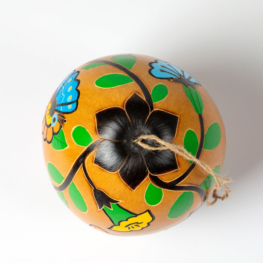 Hand Painted Gourd Birdhouse Backyard Habitat La Vie Bien Hand Painted Gourd Birdhouse