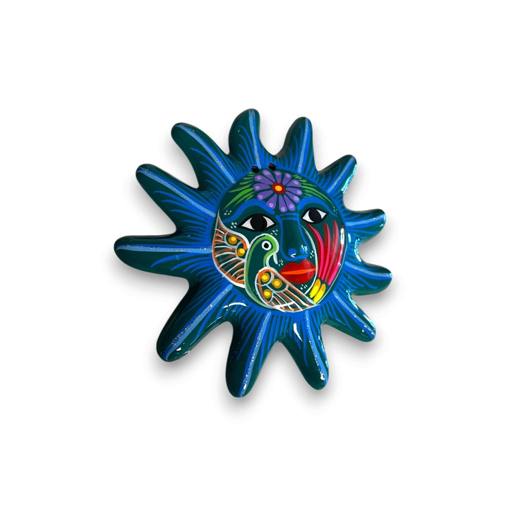 Hand - Painted Guerrero Sun Wall Art | Mexican Folk Decor Guerrero Wall Art La Vie Bien Hand - Painted Guerrero Sun Wall Art | Mexican Folk Decor