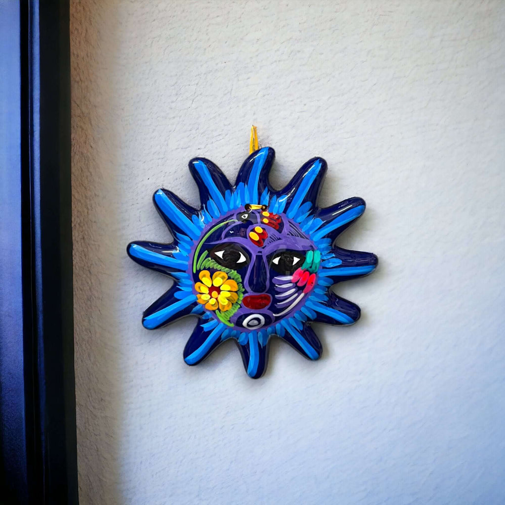 Hand-Painted Guerrero Sun Wall Art | Mexican Folk Decor Guerrero Wall Art La Vie Bien Hand-Painted Guerrero Sun Wall Art | Mexican Folk Decor
