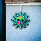 Hand - Painted Guerrero Sun Wall Art | Mexican Folk Decor Guerrero Wall Art La Vie Bien Hand - Painted Guerrero Sun Wall Art | Mexican Folk Decor