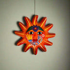 Hand - Painted Guerrero Sun Wall Art | Mexican Folk Decor Guerrero Wall Art La Vie Bien Hand - Painted Guerrero Sun Wall Art | Mexican Folk Decor
